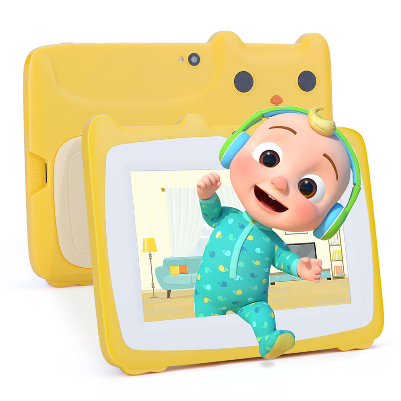 C Idea 7 Inch Kids Touch Screen Tablet Kamera Dual High Definition Layar 2+32G Kuning