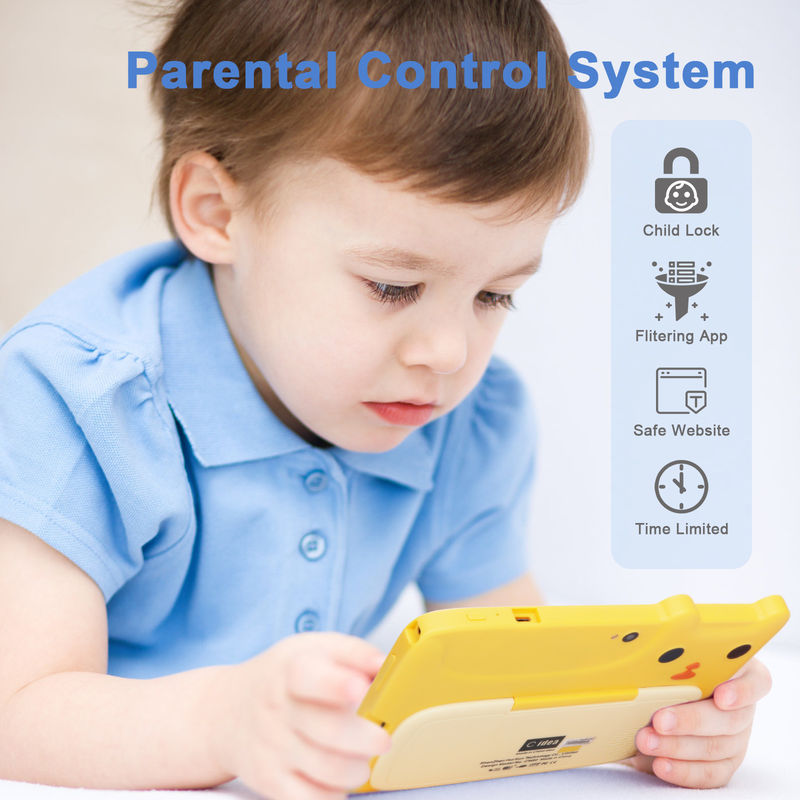 C Idea 7 Inch Kids Touch Screen Tablet Kamera Dual High Definition Layar 2+32G Kuning