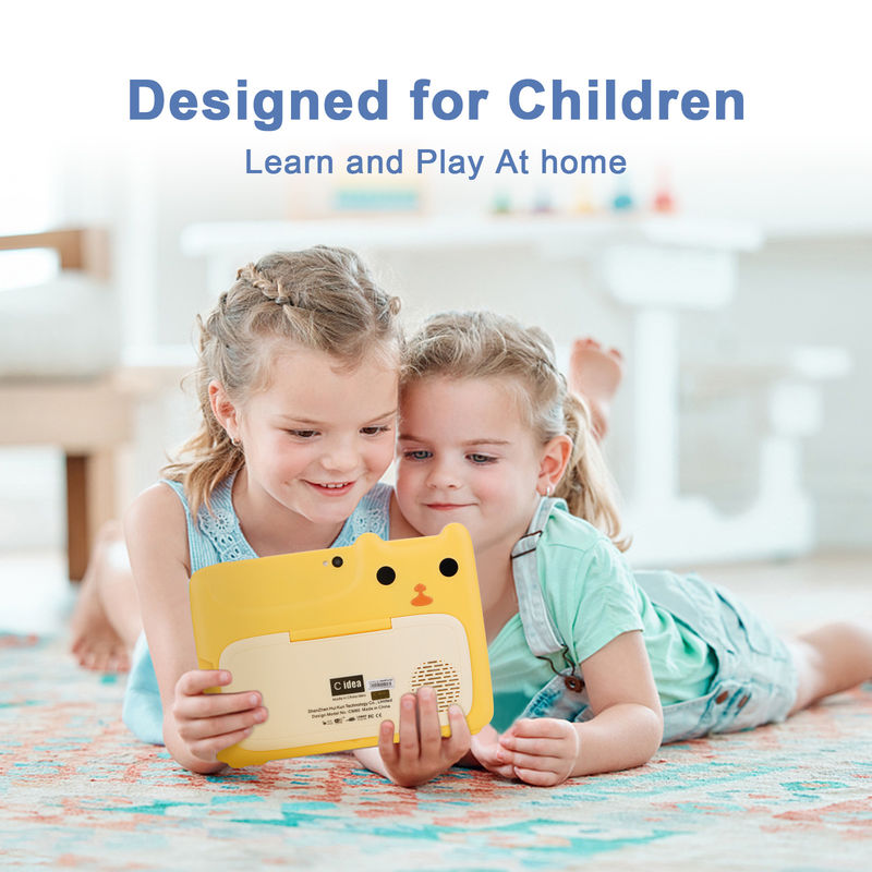 C Idea 7 Inch Kids Touch Screen Tablet Kamera Dual High Definition Layar 2+32G Kuning