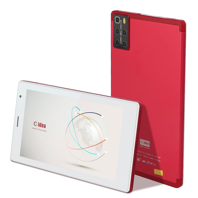 C idea Portable And Convenient Use Tablet layar sentuh 7 inci dengan layar resolusi tinggi CM520 (merah)
