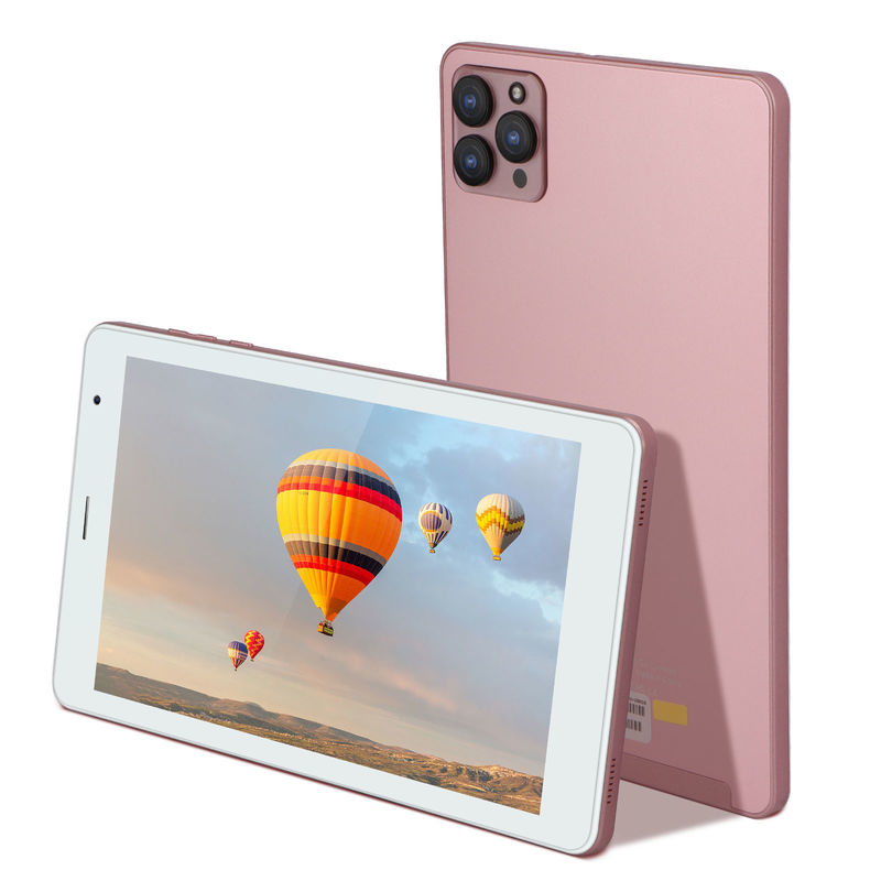 C Idea Android 12 C Idea 8 Smart Tablet PC Dengan Case 512GB ROM WiFi 1280x800 Resolusi HD Layar sentuh CM813-Pink