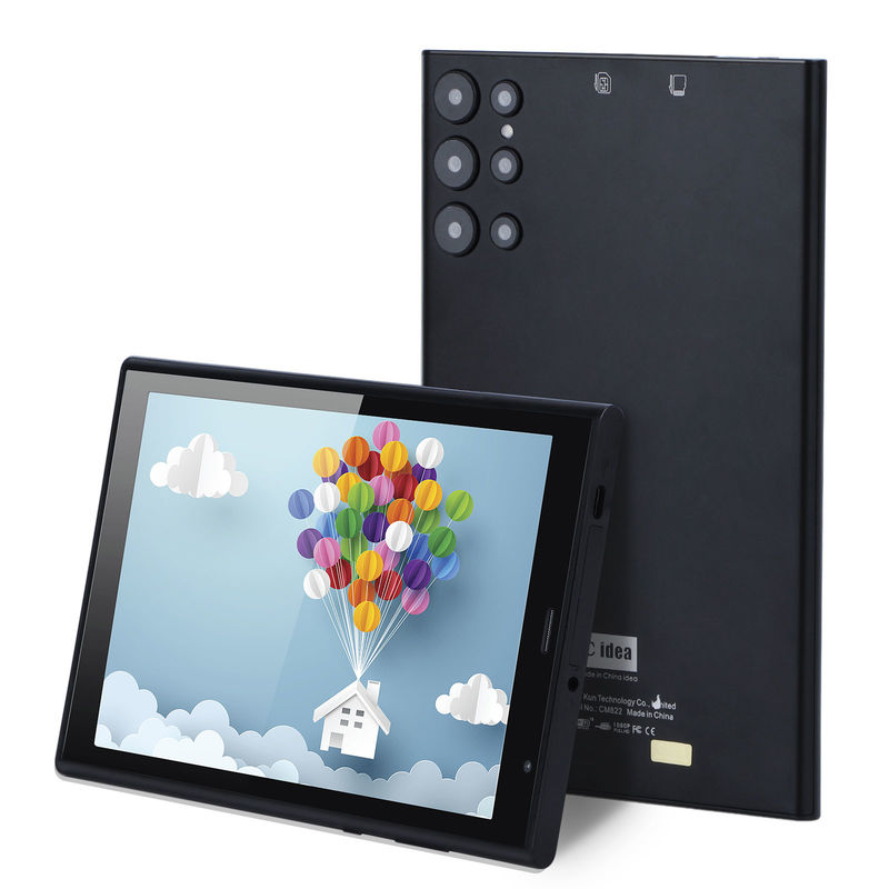 C idea 8 inci Android Tablet PC 8GB RAM 512GB ROM Quad Core 800*1280 HD Tablet dengan WIFI/SIM Card CM822 (Hitam)