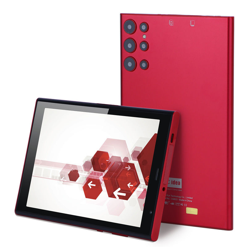 C idea WiFi 8 Inch Tablet PC Dengan Baterai 8000mAh 512GB Storage Dual 5MP+8MP Kamera CM822 (Merah)
