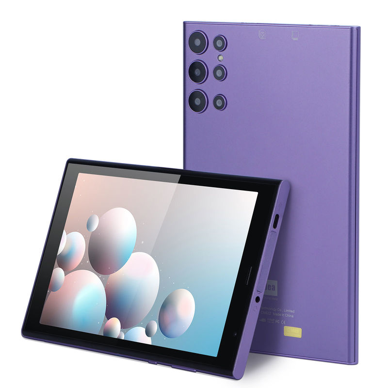 C Idea Portable 8 Inch Tablet PC With Case 5000mAh Baterai Hidup Kamera Dual 5MP+8MP Sim Card Slot Ungu