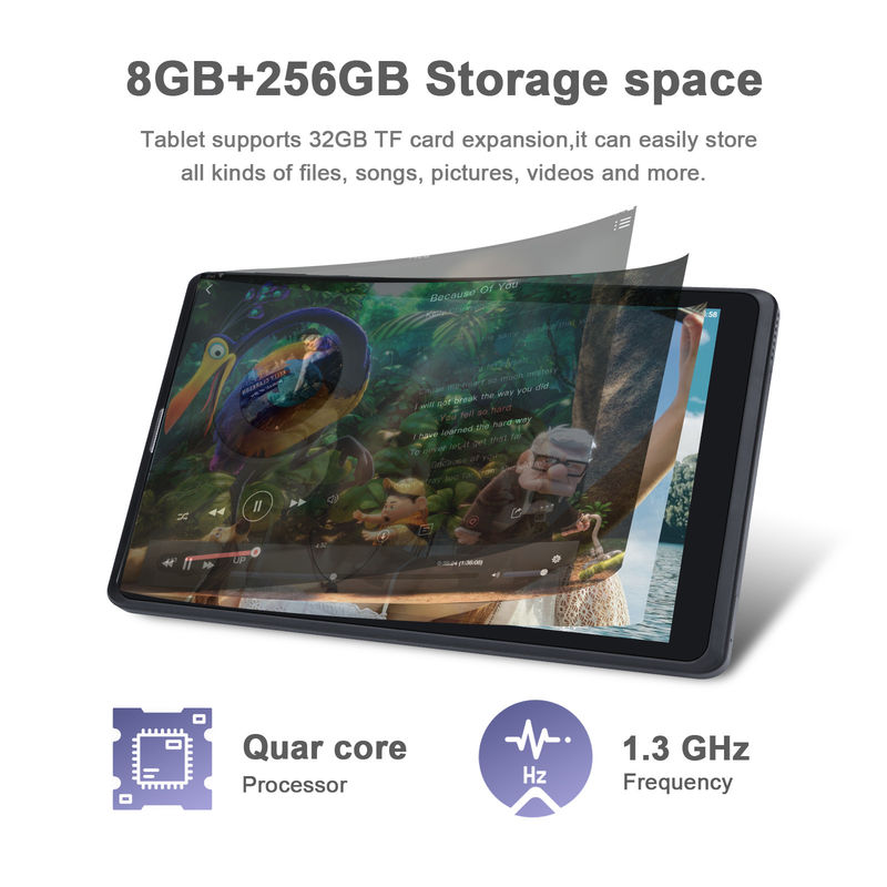 C Idea Dewasa Hitam Android 8 Inci Tablet PC CM835 MTK Chip 256GB Storage Besar Dukungan GPS