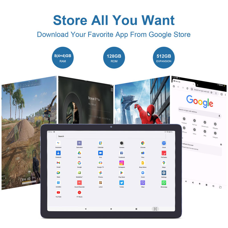 C idea 10,1 inci Android 12 Tablet 8GB RAM 128GB ROM Model CM1200