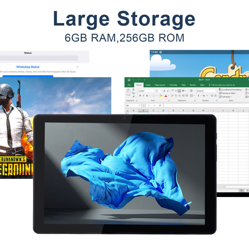 C idea 10 inci Android 12 Tablet 8GB RAM 256GB ROM Model CM8000PLUS abu-abu