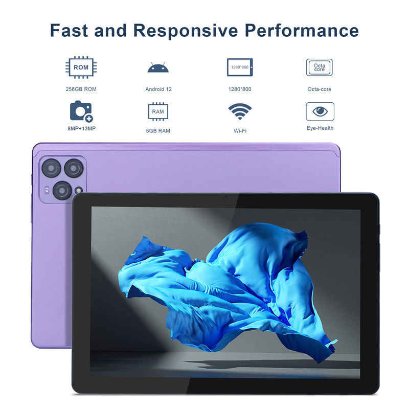 C idea 10 inci Android 12 Tablet 8GB RAM 256GB ROM Model CM8000PLUS Ungu
