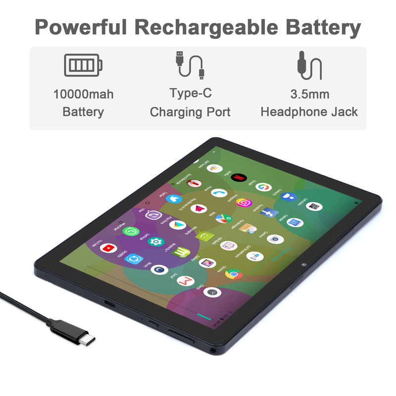 C Idea 9,7 inci Android 12 Tablet 8GB RAM 512GB ROM Model CM7800 Hitam