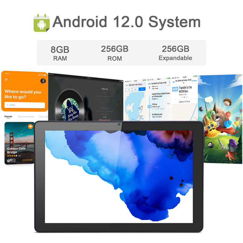 C Idea 9,7 inci Android 12 Tablet 8GB RAM 512GB ROM Model CM7800 Hitam
