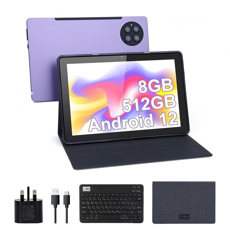 C Idea 9,7 inci Android 12 Tablet 8GB RAM 512GB ROM Model CM7800 Ungu