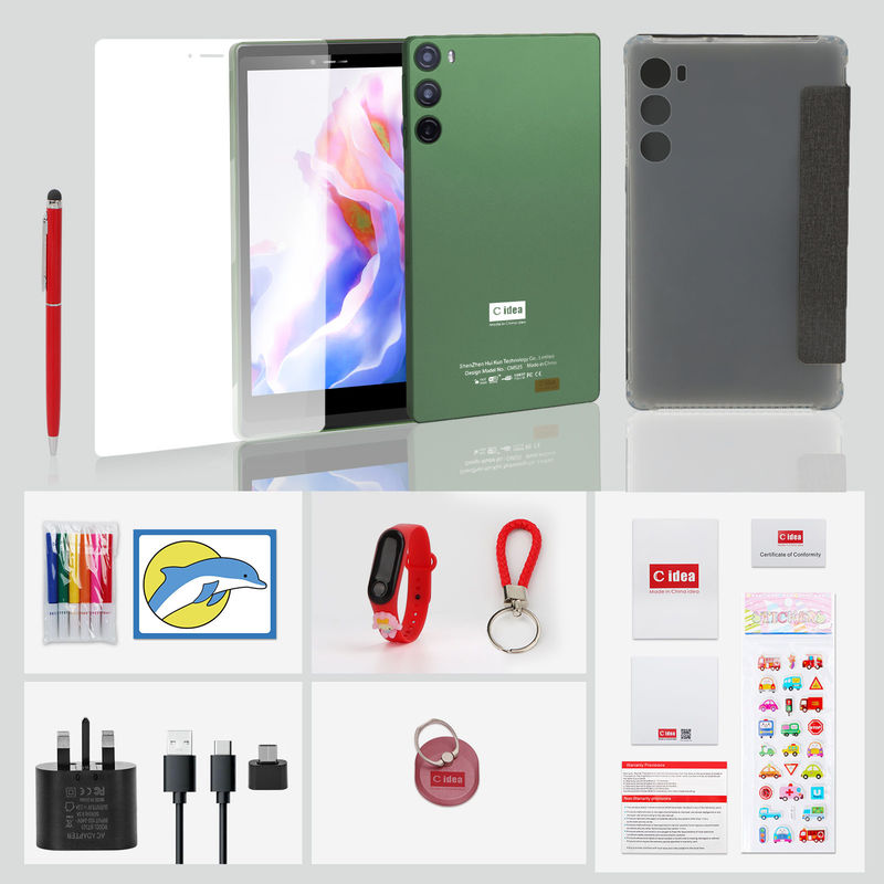 C Idea 7 Inch Tablet dengan layar sentuh SIM Untuk Siswa CM525 Hijau