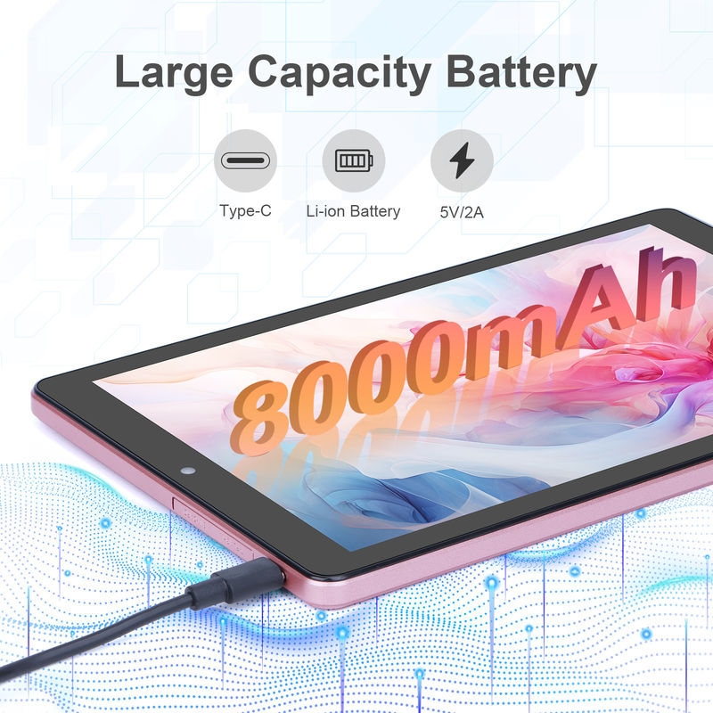 C idea 9 Inch Tablet PC WIFI 2.4G/5G 800x1280 IPS Screen Android Tablet Dukungan Panggilan Telepon Dengan Kamera Dual ((Pink)