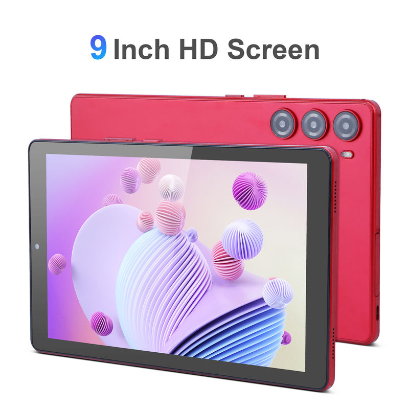 C idea 9 Inch Tablet PC WIFI 2.4G/5G 800x1280 IPS Screen Android Tablet Dukungan Panggilan Telepon Dengan Kamera Dual ((Merah)