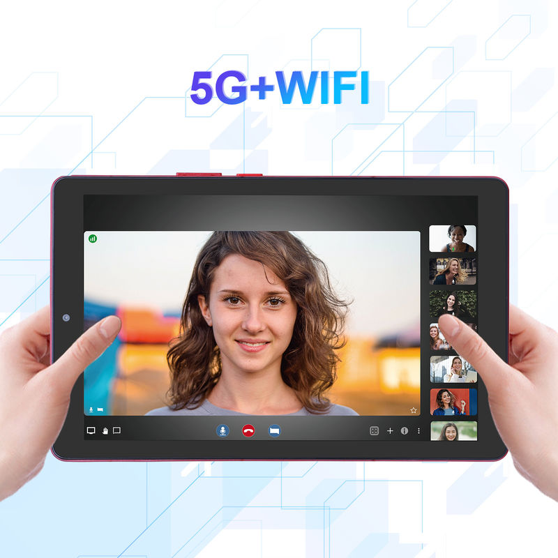 C idea 9 Inch Tablet PC WIFI 2.4G/5G 800x1280 IPS Screen Android Tablet Dukungan Panggilan Telepon Dengan Kamera Dual ((Merah)