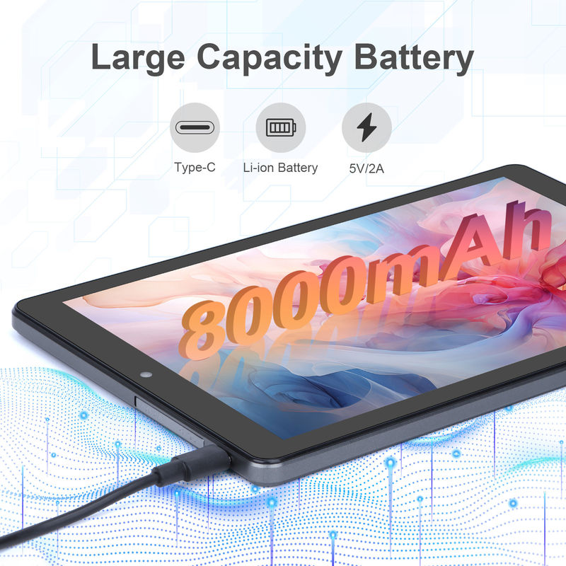 C idea 9 Inch Tablet PC WIFI 2.4G/5G 800x1280 IPS Screen Android Tablet Dukungan Telepon Panggilan Dengan Dual Camera ((Grey)