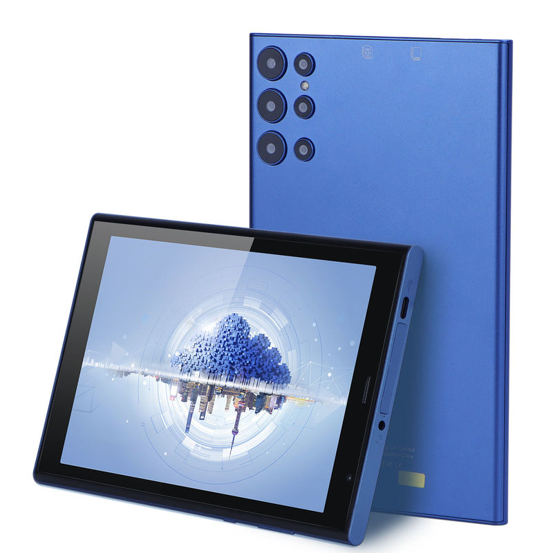 C idea 8 inci Android Tablet PC 8GB RAM 512GB ROM Quad Core 800*1280 HD Tablet dengan WIFI/SIM Card CM822 (biru)