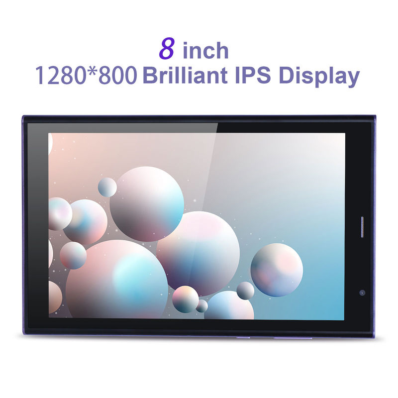 C idea 8 inci Android Tablet PC 8GB RAM 512GB ROM Quad Core 800*1280 HD Tablet dengan WIFI/SIM Card CM822 (Purple)