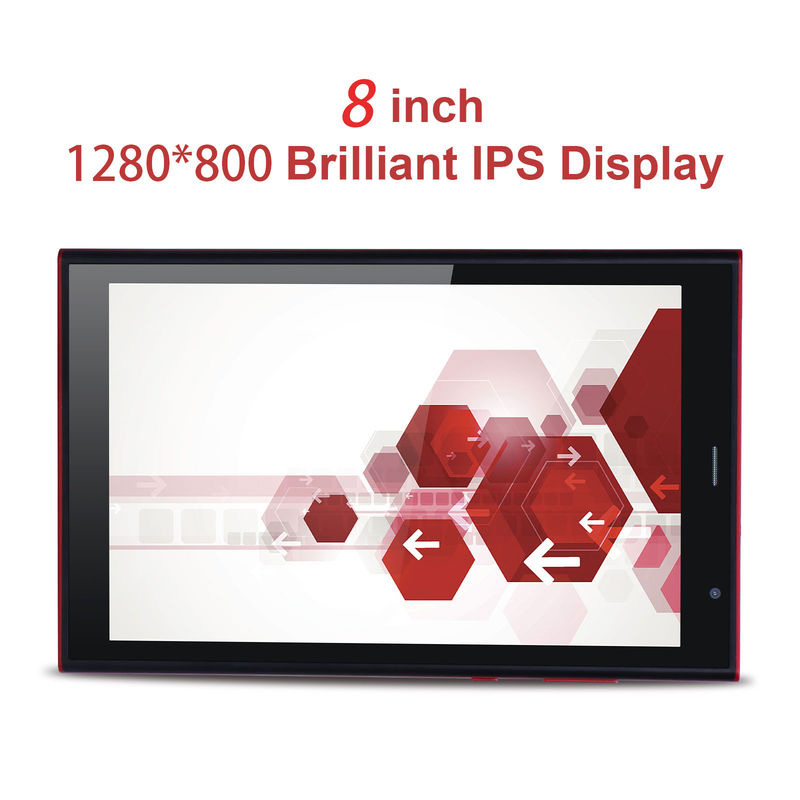 C idea 8 inci Android Tablet PC 8GB RAM 512GB ROM Quad Core 800*1280 HD Tablet dengan WIFI/SIM Card CM822 (Merah)