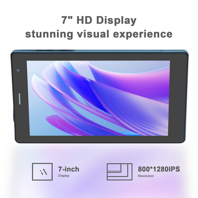 C idea 7 Inci Android Smart Tablet 8+512GB Quad Core WiFi Tablet HD Touch Screen CM513 ((biru)