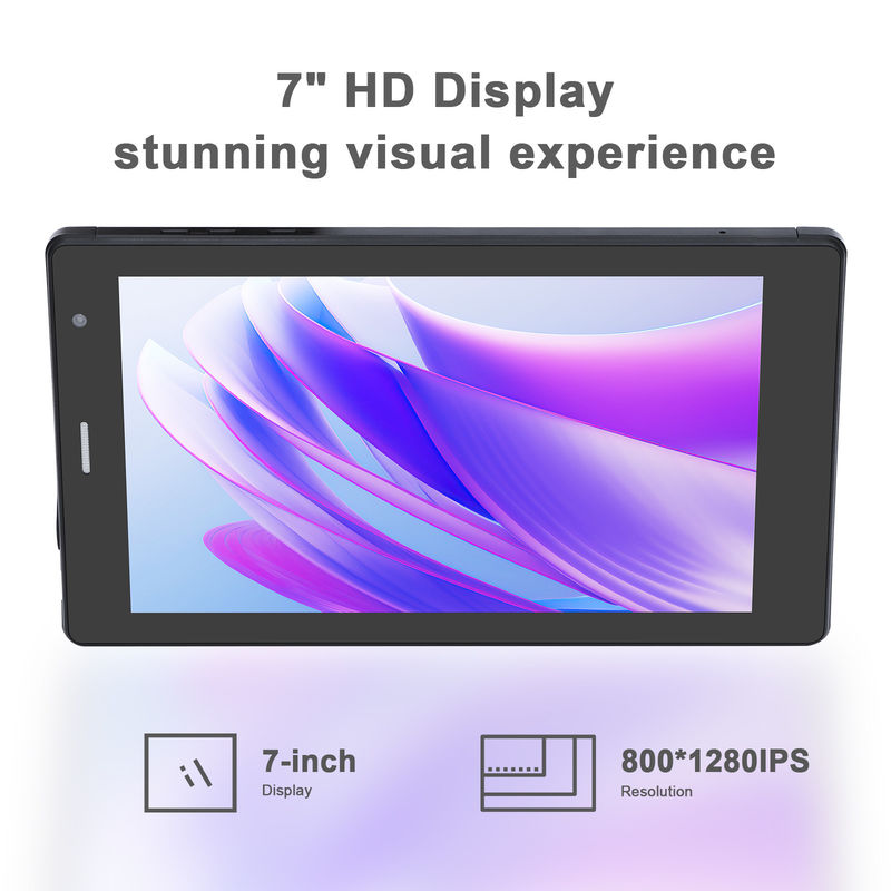 C idea 7 Inci Android Smart Tablet 8+512GB Quad Core WiFi Tablet HD Touch Screen CM513 ((hitam)