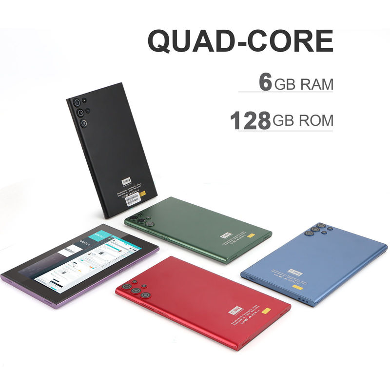 C idea Android 7 Inch Tablet PC dengan 6 RAM + 128 ROM Storage Baterai 6000mAh untuk Anak-anak dan Dewasa CM522 Merah