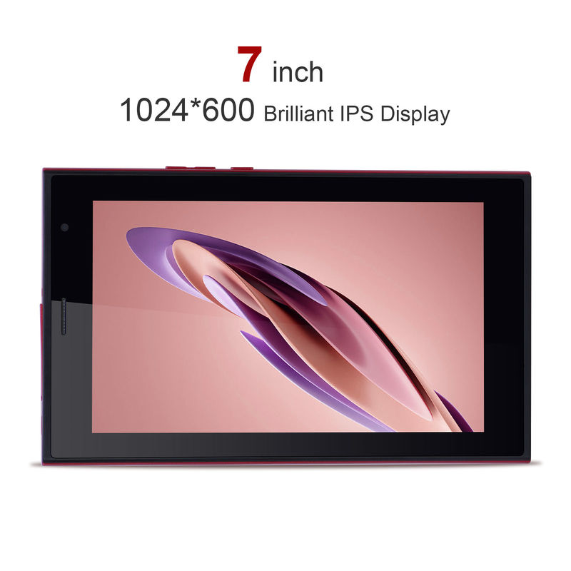 C idea Android 7 Inch Tablet PC dengan 6 RAM + 128 ROM Storage Baterai 6000mAh untuk Anak-anak dan Dewasa CM522 Merah