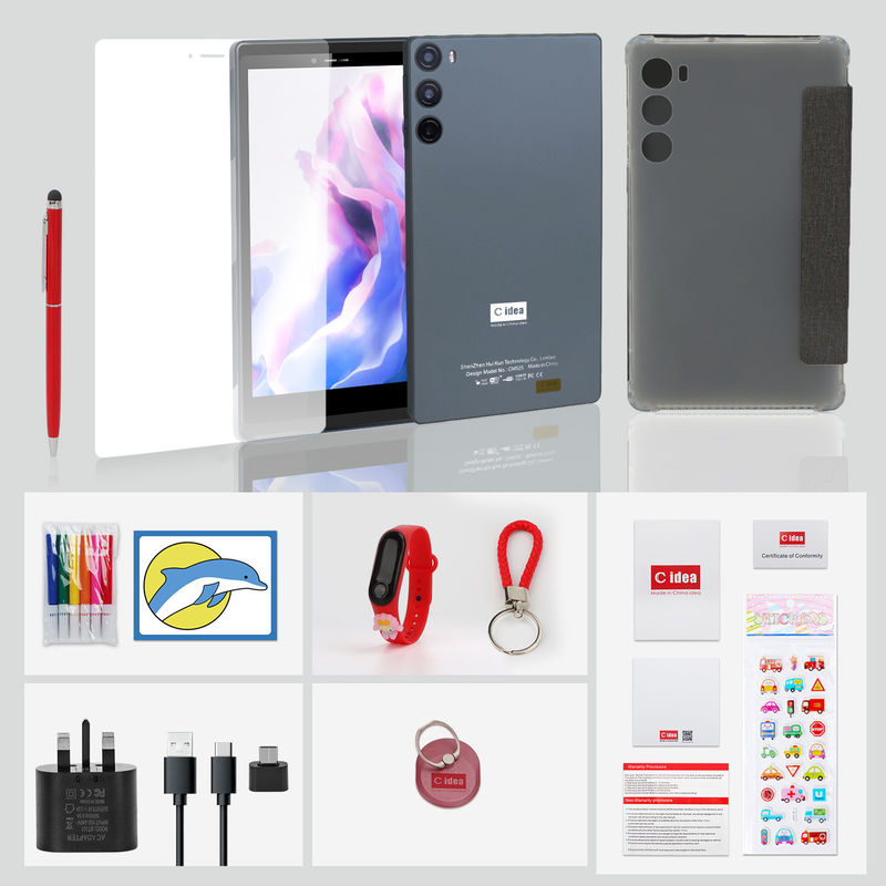 C Idea School Tablet 512GB Android 12 Dengan Dukungan SIM Smart Tablet PC CM525 Gray