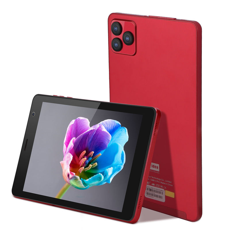 C idea Android 8 Inch Tablet PC Android 12 Tablet 512GB Storage Tablet PC Quad Core Processor CM813 merah