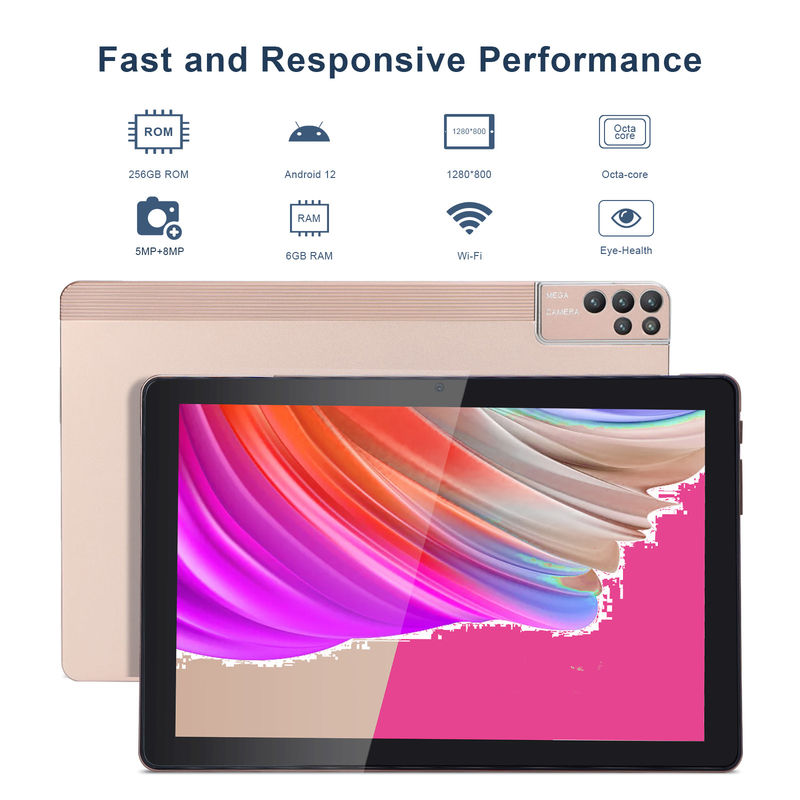 C Idea 10 Inch Tablet PC Android 12 Tablet 6GB RAM 256GB ROM 6000mAh Baterai IPS HD Layar sentuh CM7000PLUS