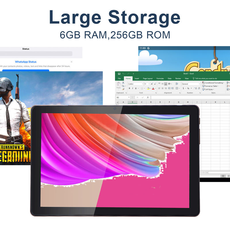 C Idea 10 Inch Tablet PC Android 12 Tablet 6GB RAM 256GB ROM 6000mAh Baterai IPS HD Layar sentuh CM7000PLUS