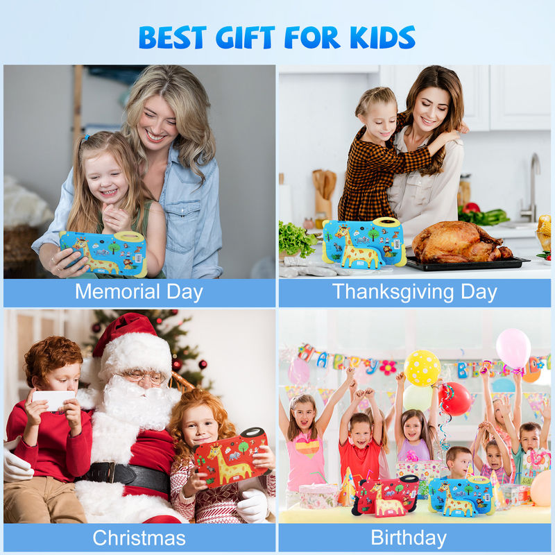 C Idea Android 13 Kids Tablet 4+32GB Tablet Pendidikan Untuk Siswa Kamera Dual CM92