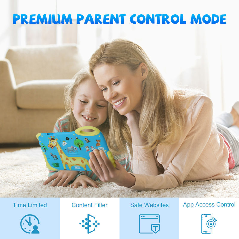 C Idea Tablet Android 7 Inci Untuk Usia 3-7 Tahun Perluas 512GB Tablet Kidspad Dengan Kasus CM92
