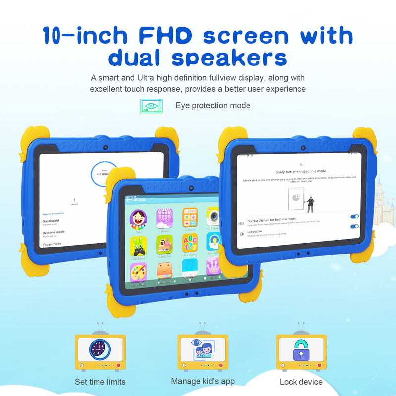 C idea Kids Tablet PC 10,1 Inch 800*1280 HD IPS Screen Dengan Pre-instal iwawa Dual WiFi dan Dual Kamera P1150
