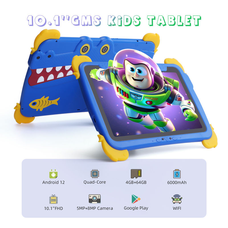 C idea Kids Tab 10.1inch Android 12 Tablet untuk Anak 4GB RAM 64GB ROM Perlindungan Mata Layar sentuh P1150