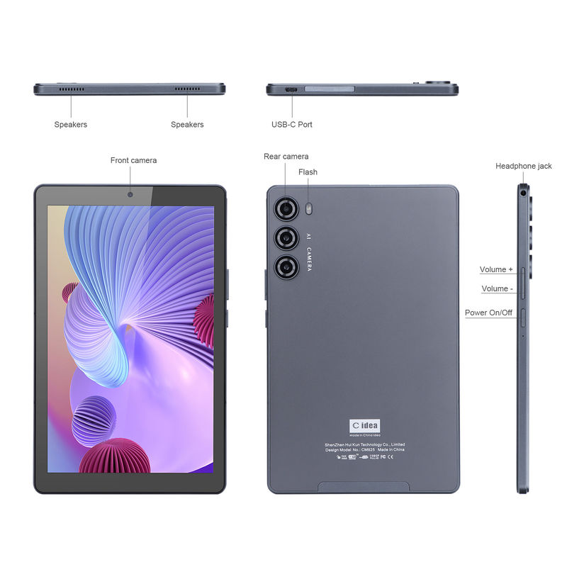 C Idea 9 inci Android 12 Tablet 8GB RAM 256GB ROM dengan Dukungan Panggilan Telepon WIFI Tablet CM925