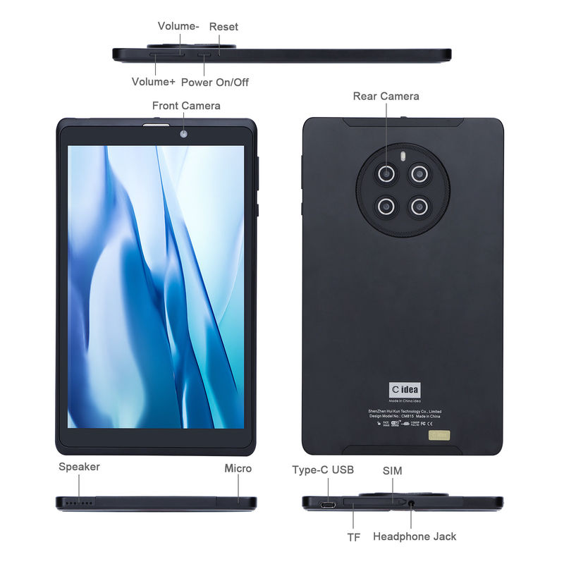 C Idea Tablet Android Dengan 800 * 1280 IPS Tampilan Baterai Panjang Umur 8 Inch Tablet PC CM815