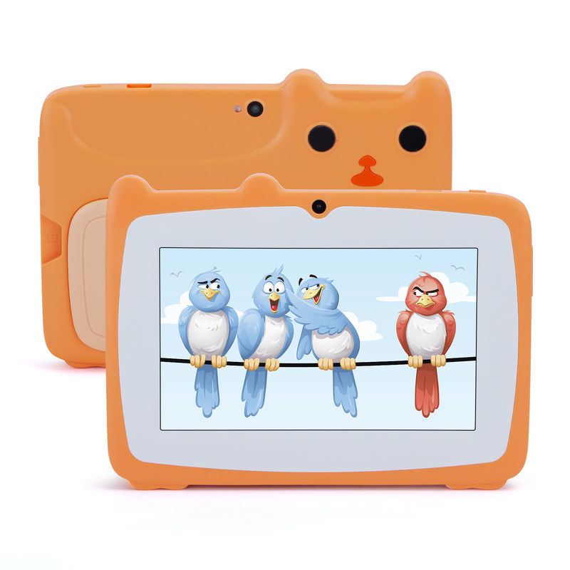 C idea 7 Inch Tablet Kidspad Dengan 4GB RAM + 64GB ROM HD IPS Keamanan Perlindungan Mata Untuk Bayi CM80 Orange