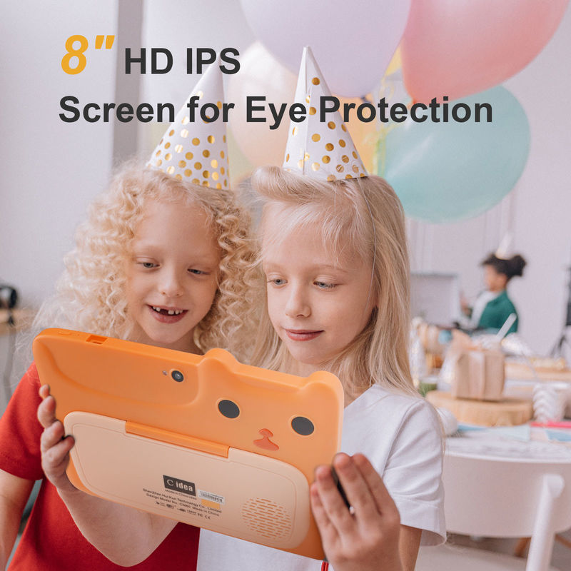 C idea 7 Inch Tablet Kidspad Dengan 4GB RAM + 64GB ROM HD IPS Keamanan Perlindungan Mata Untuk Bayi CM80 Orange