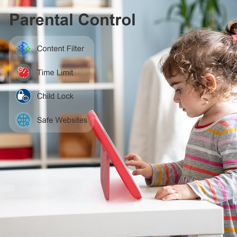Ide C Tablet Pendidikan 7 Inci Kidspad Dengan Kasus Kid Proof Baterai Besar 5000mAh IWAWA Pre Instal CM80Red