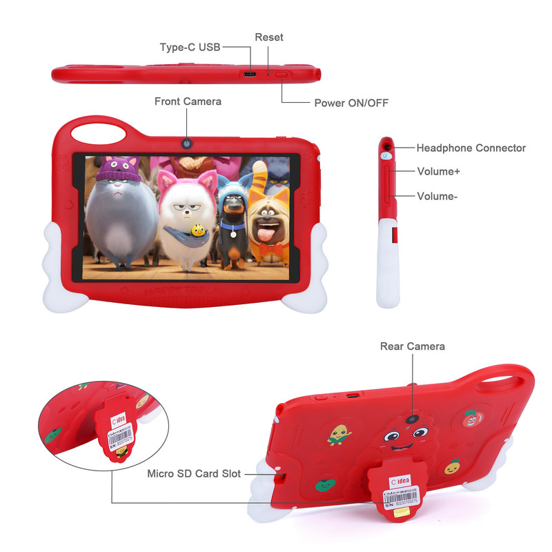 C Idea 7 Inch Android 13 Tablet Dengan Kids App Tablet Pendidikan Untuk Siswa CM90