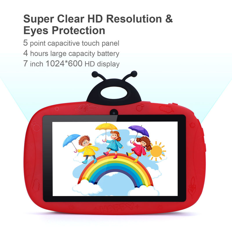 C idea Kids Android 7 Inci Tablet Layar Sentuh 6+128GB Penyimpanan Casing Gratis WIFI Kamera Ganda CM75