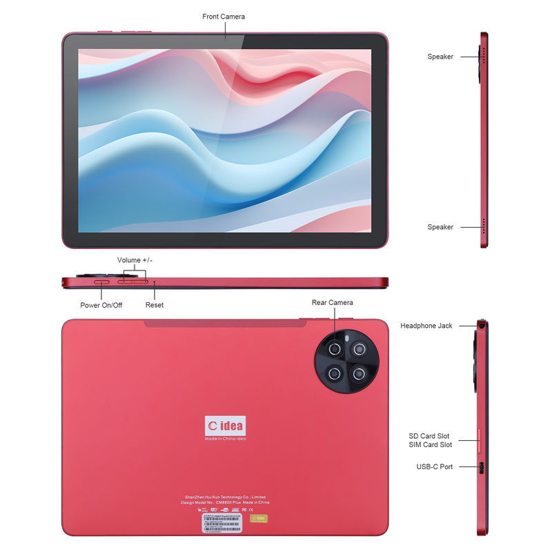 C Idea 10,1 Inch IPS Screen Smart Tablet PC untuk Siswa Dengan Keyboard CM8800plus