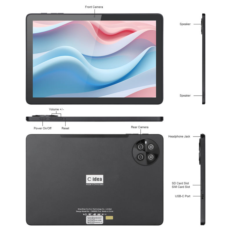 C Idea 8GB RAM 512GB ROM WiFi Android Tablet PC Tablet Dengan Dukungan SIM CM8800plus