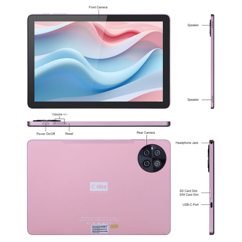 C idea 10.1 inci Android WiFi Touch Screen Tablet PC dengan 5G LET Keyboard CM8800plus