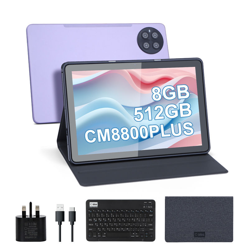 C idea 8GB RAM 512GB ROM Smart Tablet PC dengan keyboard dan mouse CM8800plus