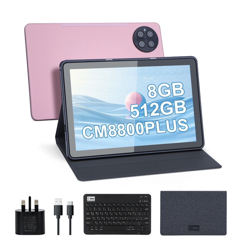 C Idea Android 8GB RAM 512GB ROM 10.1 Inch Tablet Dengan Keyboard Untuk Sekolah CM8800plus