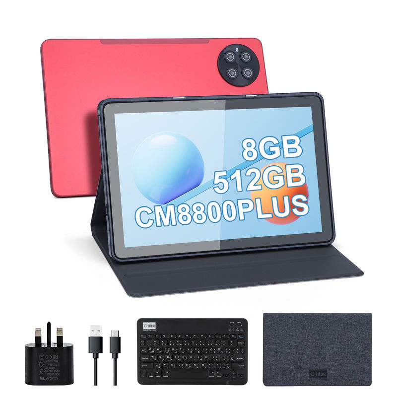 C idea Kids Tablet dengan RAM 8GB 512GB ROM Android Tablet PC dengan Keyboard CM8800plus