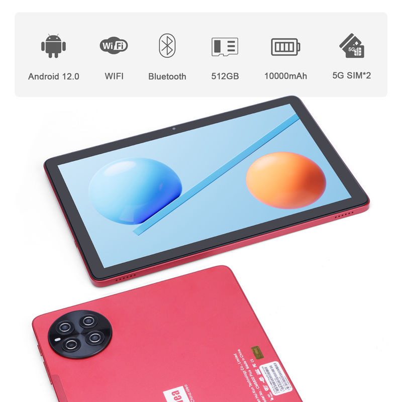 C idea Kids Tablet dengan RAM 8GB 512GB ROM Android Tablet PC dengan Keyboard CM8800plus