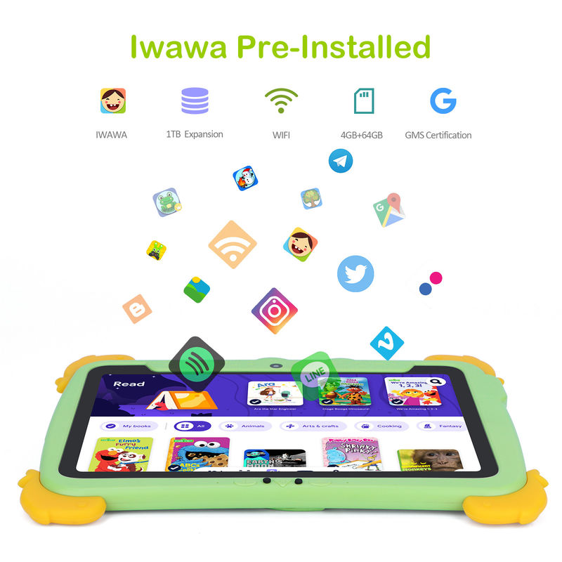 C idea 10,1 inci Anak-anak Tablet PC Dengan Kasus Perlindungan Mata IPS HD Screen untuk Pendidikan Pembelajaran P1100
